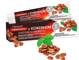 Фотография Витекс Dentavit • Зубная паста с КОФЕИНОМ "ЭНЕРГИЯ и СВЕЖЕСТЬ", 85г
