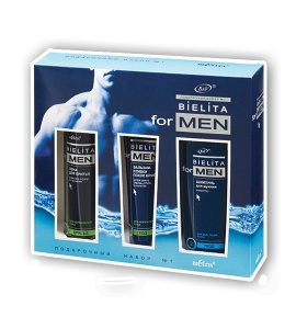 Фотография Белита Подарочный набор №1"MEN"(Пена для бритья + шампунь + бальзам сливки) FOR MEN