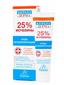 Фотография Флоресан KeratoDerm  • Крем регенерирующий КЕRАТОderm UREA 25%, 100мл • арт.Ф-618