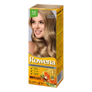 ROWENA Стойкая Крем-Краска для волос тон 9.0  Блондин  (ОРАНЖЕВАЯ)