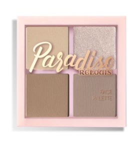 Фотография  RELOUIS Палетка для лица PARADISO Contouring Palette Тон 01 (пудра-сатин+хайлайтер+бронзер+пудра-скульптор), РБ775-24
