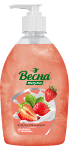 Фотография ПКК Весна Ассорти • Жидкое Крем-Мыло • • 500г "Земляника со сливками" • арт.5220