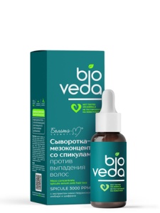 Фотография  Белита-М BIOVEDA Сыворотка-Мезоконцентрат со спикулами против выпадения волос, 30 г