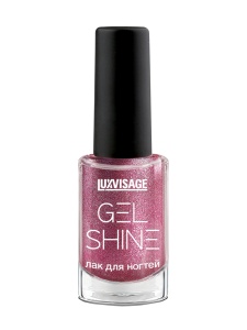 LUXvisage ЛАК для ногтей GEL SHINE тон 108 (Сиреневый с шиммером) 9г, арт.К227
