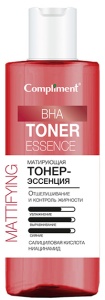 Фотография  Compliment Тонер-Эссенция МАТИРУЮЩАЯ BHA для лица, 150мл арт.919333