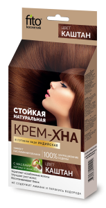 Фотография Фитокосметик Крем-Хна • ИНДИЙСКАЯ • В готовом виде •  "Каштан" 50мл • арт.1118