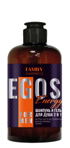 Фотография Vilsen Шампунь и гель для душа 2в1 • Energy • Egos For Men • 470мл • Арт.Egos-26