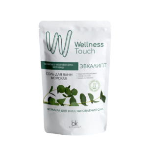 BELKOSMEX WELLNESS TOUCH Соль для ванн морская Эвкалипт, 460г