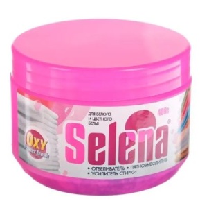 Фотография Selena Отбеливатель для белья • Усилитель стирки • 400гр • арт.ЧС-47