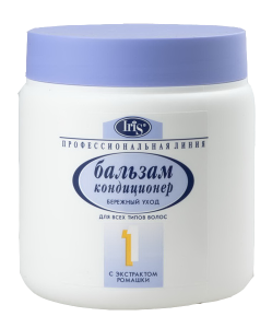 Фотография Iris Профессиональная линия Бальзам №1 Бережный уход Ромашка • 500мл