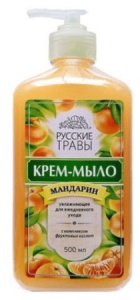 Фотография Золушка Жидкое Крем-Мыло • Мандарин • Руские травы • С дозатором • 500мл • арт.К-11-21