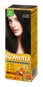 Фотография Acme-Color Крем-Краска для волос • Rowena •  Стойкая • Тон 5.0 • Светло-Коричневый
