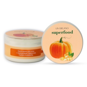 Фотография Liv Delano SUPERFOOD • Крем-вуаль для тела с мерцающим эффектом ТЫКВА И ИМБИРЬ • 240г