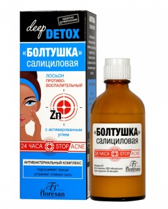 Фотография Флоресан Deep Detox • Лосьон Противовоспалительный БОЛТУШКА салициловая • 50мл • арт.Ф-21