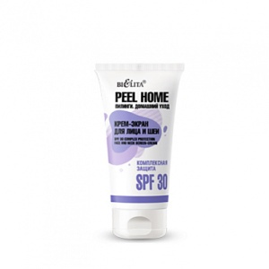 Фотография Белита Peel Home • Крем-Экран для лица и шеи "Комплексная Защита" SPF30, туба 30мл