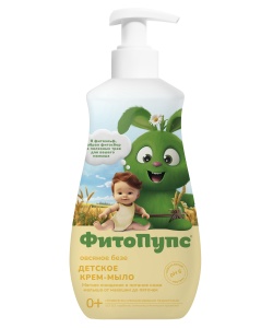 Фотография  Фитокосметик Фито Пупс Детское Крем-мыло "Овсяное Безе", 290мл Арт.8671 