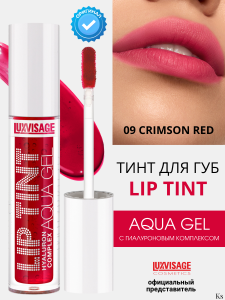 Luxvisage ТИНТ для губ с гиалуроновым комплексом 09 тон (Crimson Red), 3,4 г Арт.К474