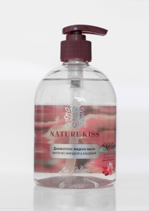 S/LIFE NATURE KISS МЫЛО Деликатное жидкое МОЛОЧКО МИНДАЛЯ & КАШЕМИР, 480мл/12шт