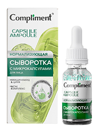Фотография Compliment Сыворотка для лица • С Микрокапсулами • Нормализующая • 27мл • Арт.918121
