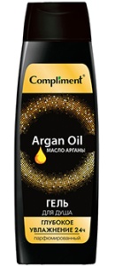 Фотография  Compliment Парфюмированный Гель для душа c Аргановым маслом Увлажнение 24 ч, 400мл арт.918282