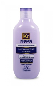 Фотография Флоресан Keratin-Complex • ШАМПУНЬ ревитализирующий "Восстановление и объём", 300мл • арт.Ф-584