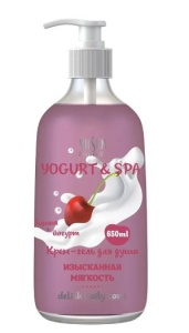 Фотография Family Cosmetics YOGURT& SPA КРЕМ-ГЕЛЬ для душа ИЗЫСКАННАЯ МЯГКОСТЬ • 650мл• арт. FYS-10438