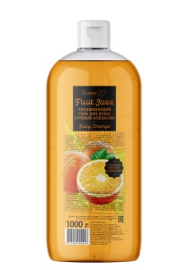 Фотография Белита-М Эконом • Увлажняющий Гель для душа СОЧНЫЙ АПЕЛЬСИН 1000г , серия FRUIT JAZZ