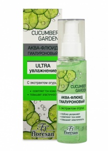 Флоресан Cucumber Garden АКВА-ФЛЮИД Гиалуроновый, 75мл, арт.Ф-555