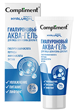 Compliment Аква-Гель Гиалуроновый для лица, шеи и зоны декольте, 50мл арт.918572
