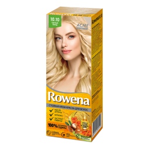 Фотография Rowena Крем-Краска для волос • Стойкая • Тон 10.10 • Светлый блонд • Оранжевая