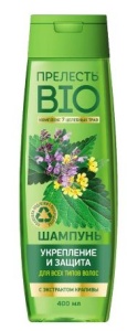Фотография Прелесть БИО Шампунь • Для всех типов волос УКРЕПЛЕНИЕ и ЗАЩИТА • арт • 21-079