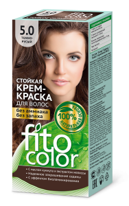 Фотография Фитокосметик Стойкая Крем-Краска для волос  • Fitocolor •  тон Темно-русый 115мл • арт.4844