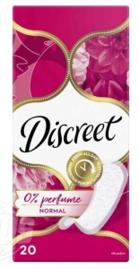 DISCREET Ежедневные 20шт Нормал Сингл (розовые)
