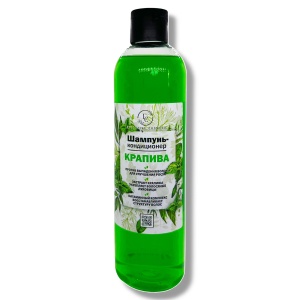 Фотография Эксклюзив-косметик Шампунь-кондиционер • КРАПИВА Активация роста, укрепление волос от корней • 500г