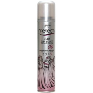 Прелесть Лак для волос • Сверхсильной Фиксации №5  • 200мл Фотография Прелесть Лак для волос • Сверхсильной Фиксации №5  • 200мл