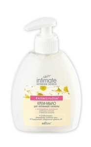 Фотография Белита Крем мыло для интимной гигиены с антимикробным триклозаном • 300мл