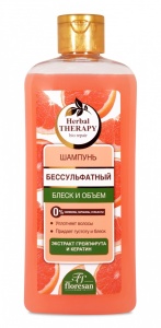 Фотография Флоресан Шампунь • Бессульфатный • блеск и объём • Herbal Therapy • 400мл. • арт.Ф-737