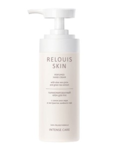 RELOUIS SKIN Intense care Крем для рук Парфюмированный с соком Алоэ и экстрактом Зелёного чая, 150 г