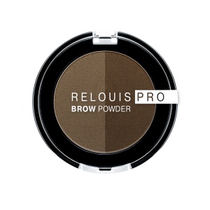 Фотография Релуи Тени для бровей • Relouis PRO Brow Powder ТОН 02 TAUPE • арт. • арт.РБ763-18