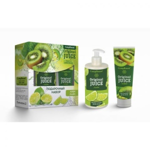 Фотография Compliment Подарочный набор №1490 • Original Juice Киви-Лайм • Мыло для рук +Бальзам для рук • арт.877287