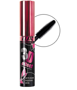 Фотография LuxVisage Тушь • 3D effect" Экстра Объём + Разделение + Изгиб • 10гр
