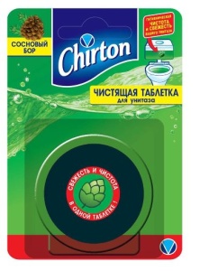 Фотография Chirton Чистящие таблетки для унитаза • 1х50гр • Сосновый бор