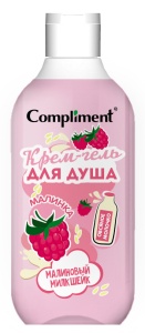 Фотография Compliment Крем-Гель для душа "МАЛИНОВЫЙ МИЛКШЕЙК", 500мл • арт.912082