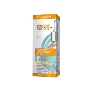 Фотография Compliment EXPERT+ENERGO тонизирующий Коктейль-активатор для лица 25мл • арт.875290
