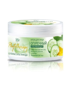 Фотография Iris Фитотерапия • Крем для лица • ОГУРЕЧНЫЙ • 180мл банка