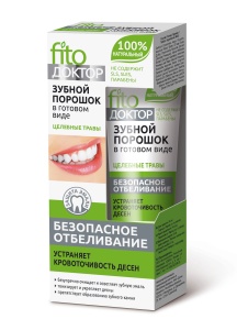 Фотография Фитокосметик Зубной порошок в готовом виде Целебные травы "Fito Доктор" 45мл • арт.2342
