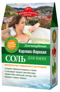 Фотография Фитокосметик Карлово-Варская Соль для ванн • Для похудения «Мировые рецепты красоты» • коробка 500г  • арт.6131