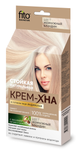 Фотография Фитокосметик Крем-Хна • ИНДИЙСКАЯ • В готовом виде •  "Жемчужный блондин" 50мл • арт.1128