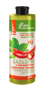 Фотография Family Cosmetics Бальзам для волос • С экстрактом красного перца • Стимуляция роста волос • Linea Organica • 570мл • арт.FLO-905