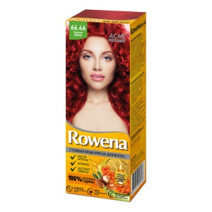 Фотография Rowena Крем-Краска для волос • Стойкая • Тон 66.46 • Красная Рябина • Оранжевая